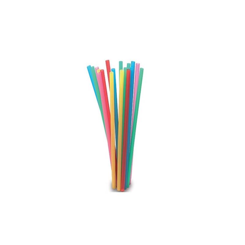 Cannuccia drinking straw in plastica colori assortiti cm 21