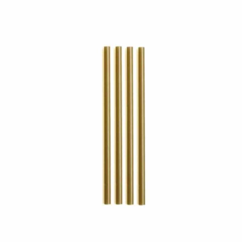 Plastic drinking straw cm 21 gold