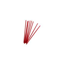 Red plastic drinking straw cm 21