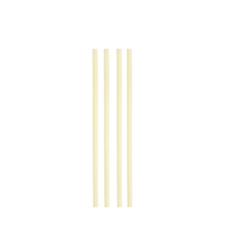 Plastic drinking straw cm 13.5 ivory