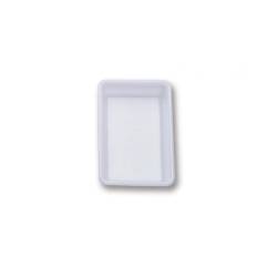 Araven rectangular tray in white polycarbonate lt 3