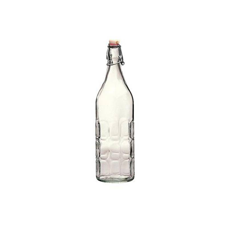 Moresca Bormioli Rocco bottle with hermetic glass cap 0.26 gal