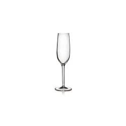 Bormioli Luigi Rubino sparkling wine flute goblet in glass cl 21