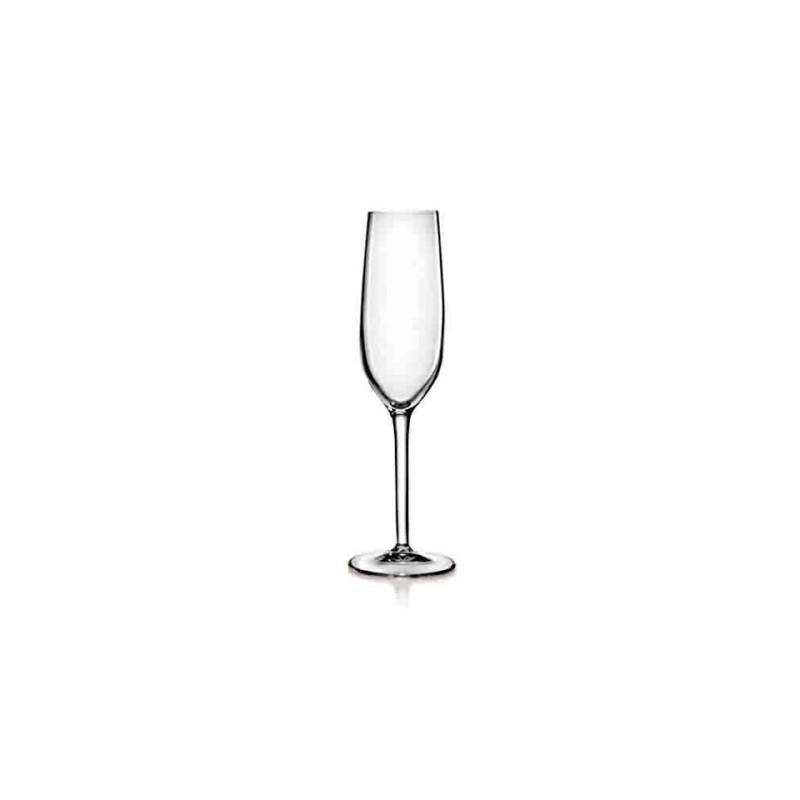 Bormioli Luigi Rubino sparkling wine flute goblet in glass cl 21