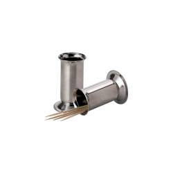 Porta stuzzicadenti in acciaio inox cm 5,2x2,5