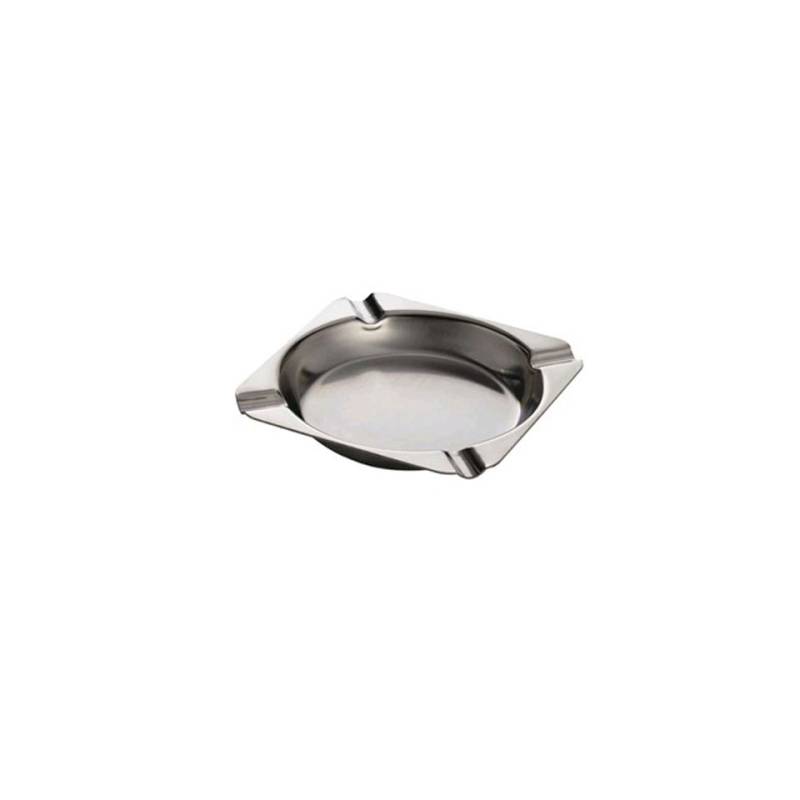 Square stainless steel ashtray 4.72 inch