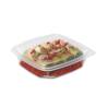 Ondipack transparent polypropylene container with lid 33.81 oz.