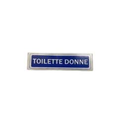 Adesivo Toilette Donne blu cm 15x4