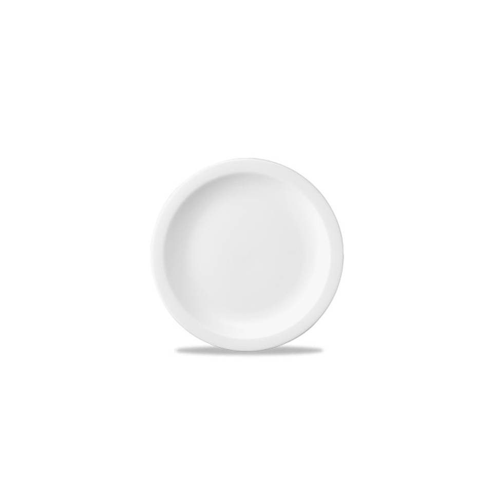 Linea Nova Churchill vitrified white ceramic flat plate 20.3 cm