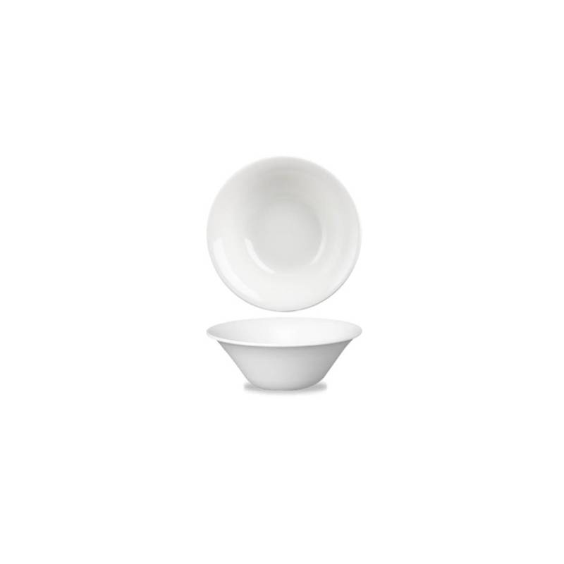 Mediterranean Churchill line salad bowl in white vitrified ceramic cm 21.3