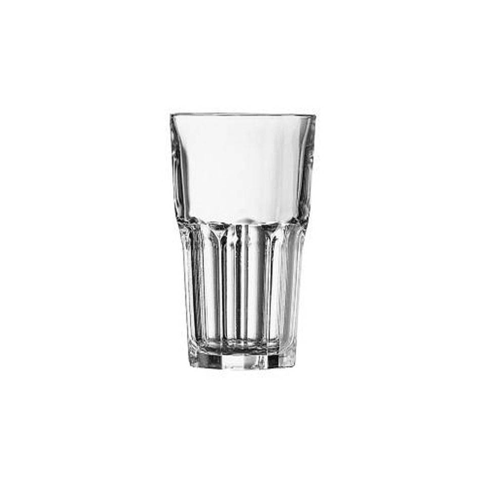 Stackable tall granity tumbler in clear glass cl 42