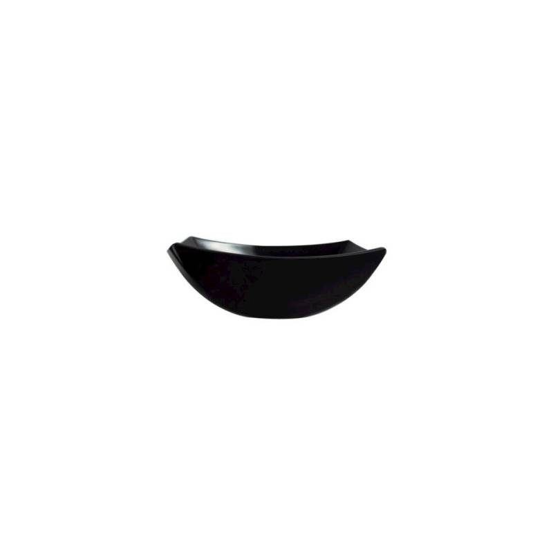 Arcoroc Linea Delice black glass square soup plate 19 cm
