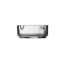 Stackable transparent glass ashtray 3.34 inch