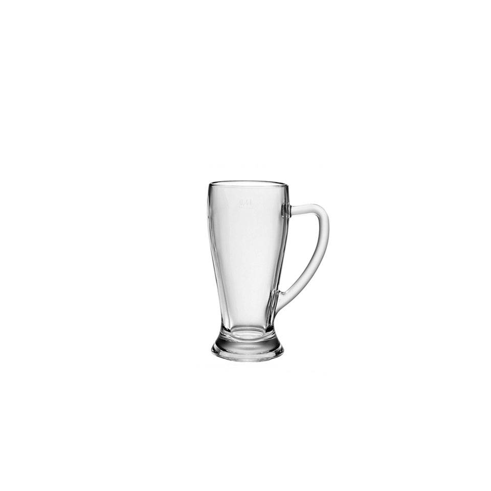 Bormioli Rocco Bavaria beer mug in glass cl 37.9
