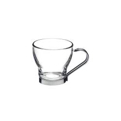 Tazza punch Oslo Bormioli Rocco con manico in acciaio inox in vetro cl 10