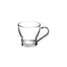 Bormioli Rocco Oslo taza de ponche con asa de acero inoxidable en vidrio cl 10