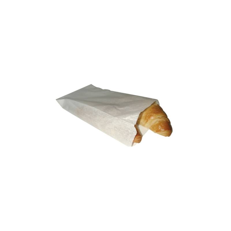 Weiße Papier-Lebensmitteltüten 28 x 14 cm