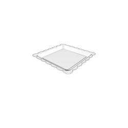 Transparent ps square saucer 2.52 inch