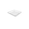 Piattino quadro in ps trasparente cm 6,4