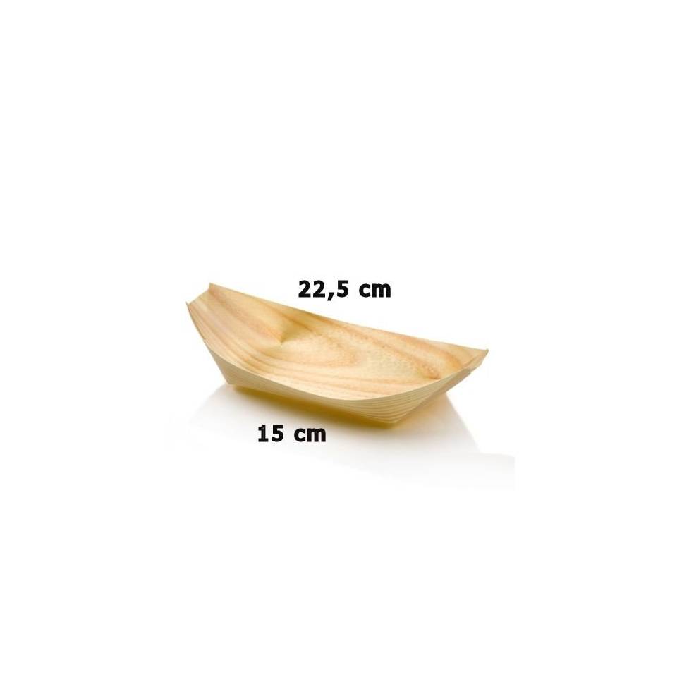 Mini barchetta in legno abete cm 22,5 x 11