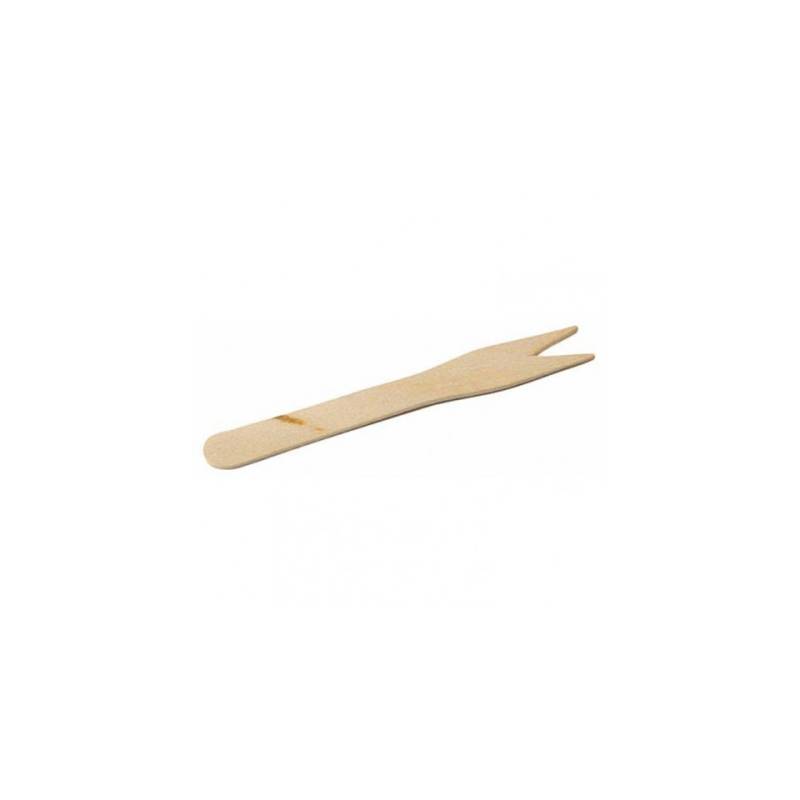 Disposable wooden cocktail forks cm 8.5