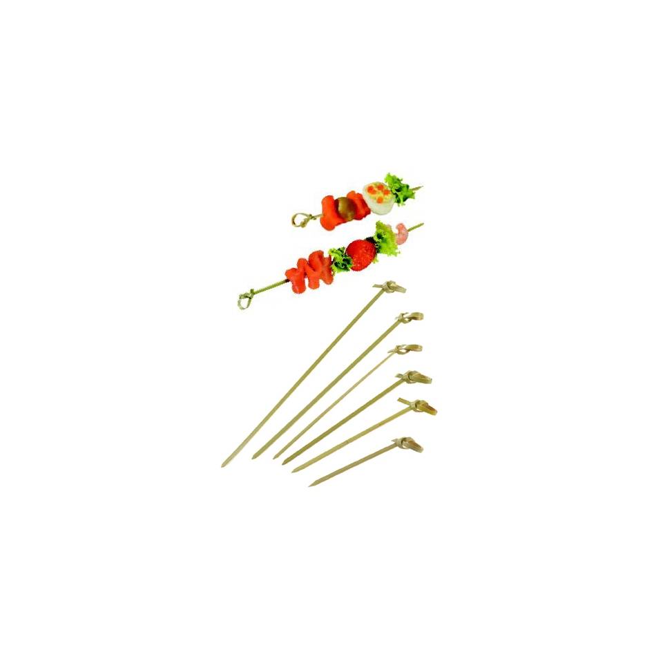 Bamboo disposable skewers with curl cm 10.5