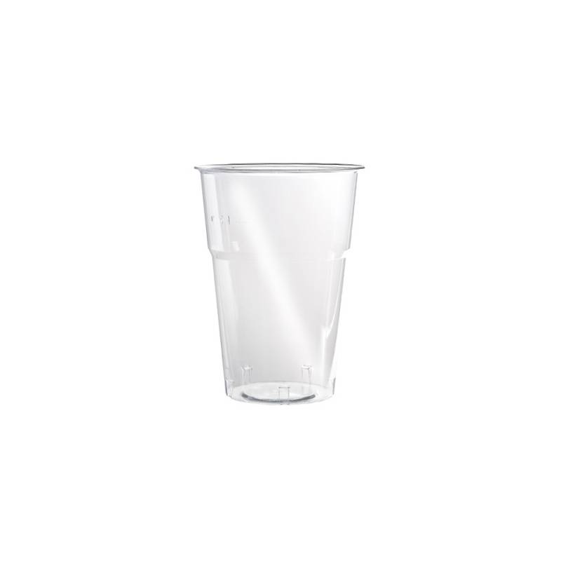 Kristall FLO clear polystyrene disposable beaker cl 57.5