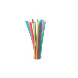 Cannuccia drinking straw plastica cm 13,5 assortite
