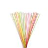 Plastic drinking straw assorted colors long cm 100
