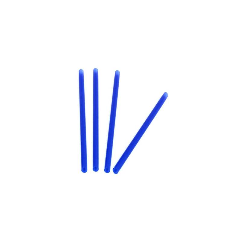 Cannuccia drinking straw in plastica blu cm 21