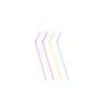 Drinking Straws collapsible plastic straws cm 24 fluorescent colors