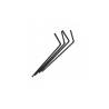 Drinking Straws folding plastic straws 24 cm black