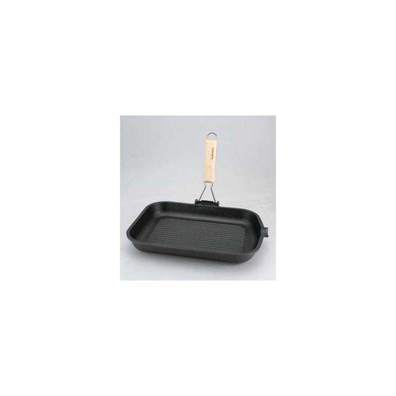 La Ghiotta rechteckiger Grill aus Aluminiumdruckguss 36 x 24 cm