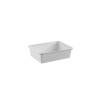 Rectangular white polypropylene tray 1.05 gal