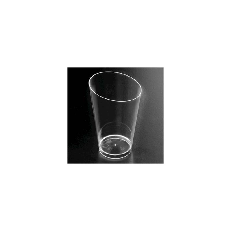 Bicchiere Conico alto Finger Food Gold Plast in PS trasparente cl 7