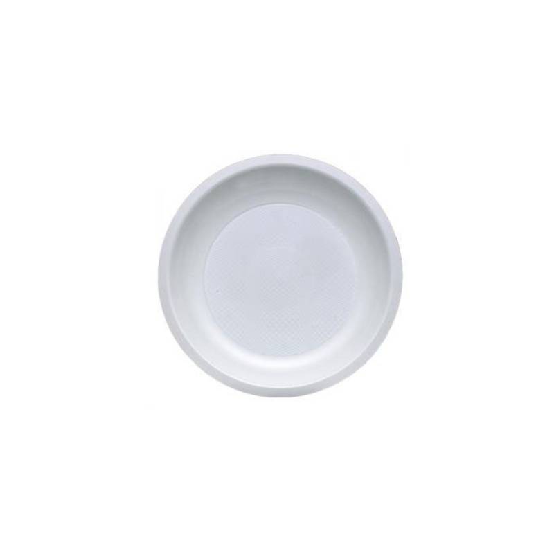 Round Gold Plast flat plate in polypropylene 22 cm