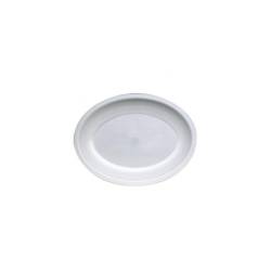 Round Gold Plast oval plate in polypropylene 25.5 cm
