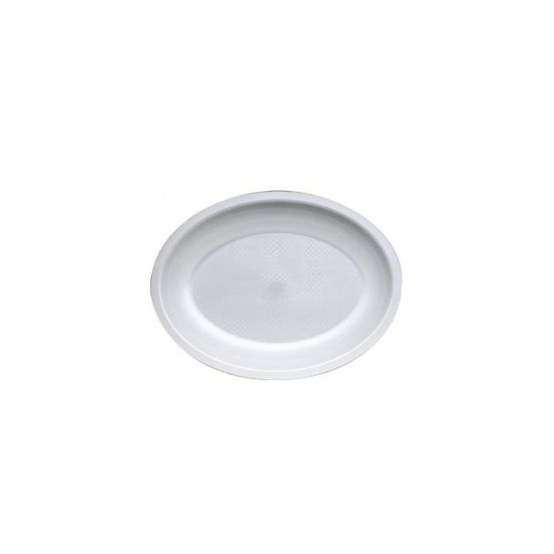 Round Gold Plast oval plate in polypropylene 25.5 cm