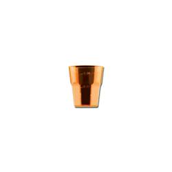 Bicchiere Disco Cocktail Gold Plast in polistirolo arancio cl 5