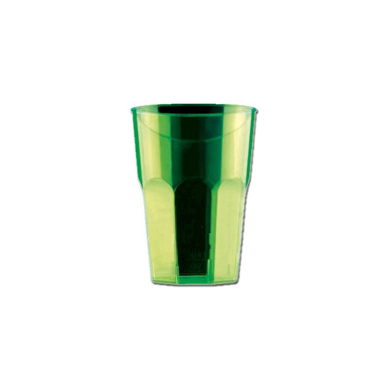 Gold Plast Green Polystyrene Disco Cocktail Glass cl 35