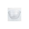 Ensaladera desechable redonda grande de polipropileno transparente 20,5 cm