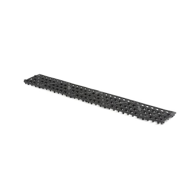Tiras de alfombrilla Versa de plástico negro cm 31x9