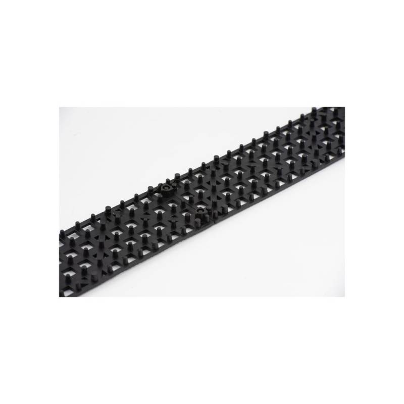 Tiras de alfombrilla Versa de plástico negro cm 31x9