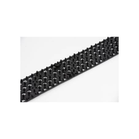 Tiras de alfombrilla Versa de plástico negro cm 31x9