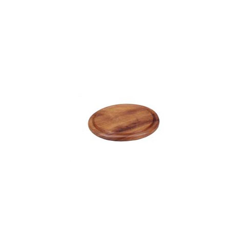 Round acacia wood cutting board cm 25