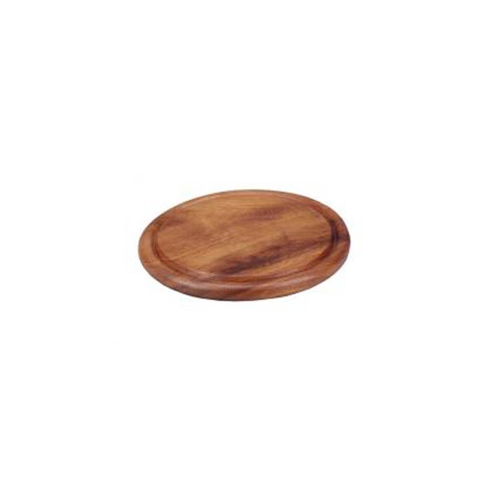 Acacia wood round cutting board 30 cm