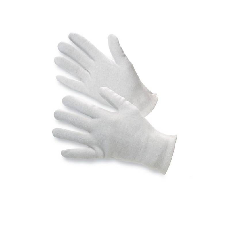 White cotton under gloves 