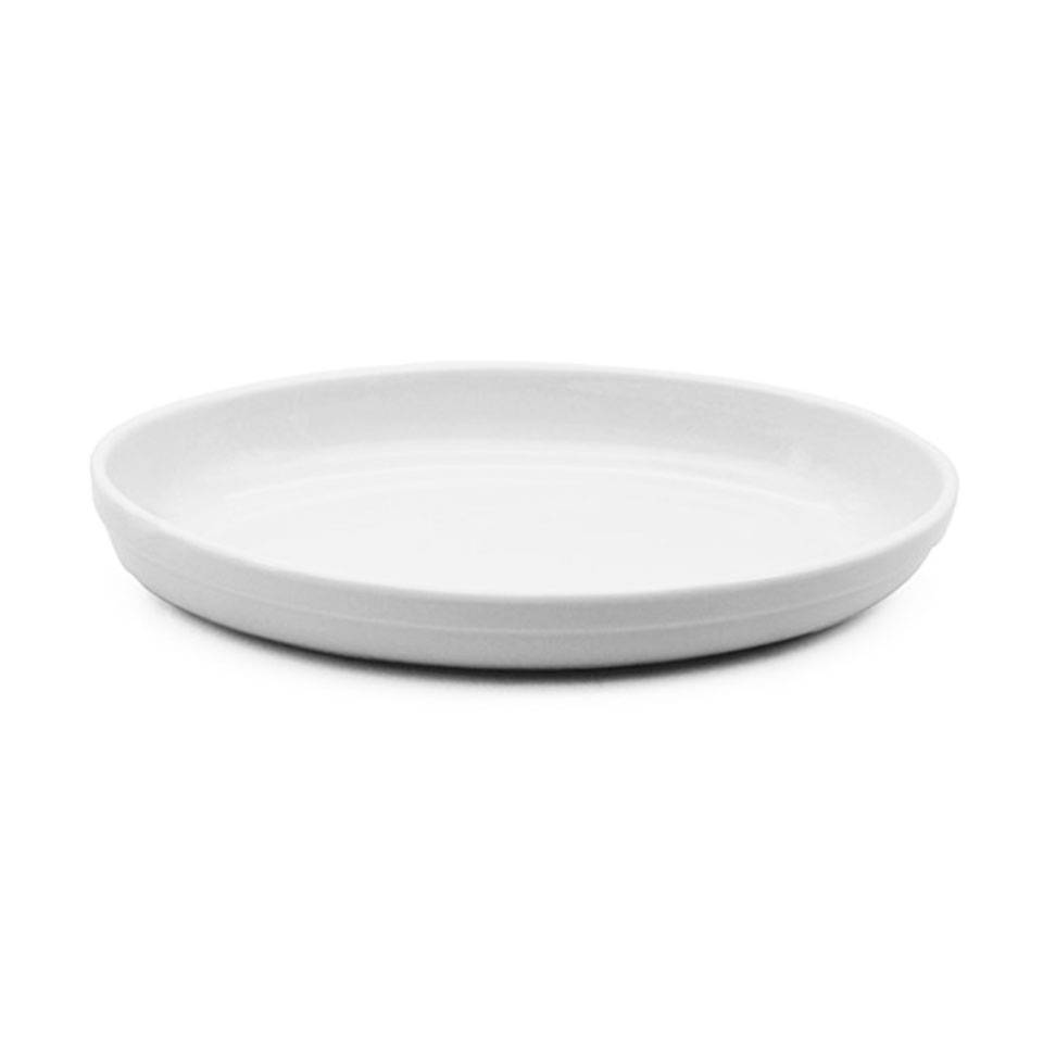 Hotel oval white porcelain dish 31x19 cm