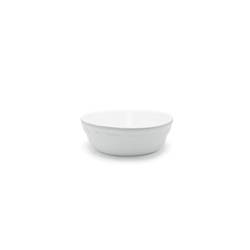 White porcelain stackable round Cordonata Bolo dish 28x10 cm