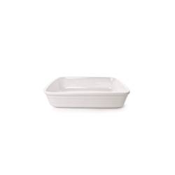 Gastronomy rectangular white porcelain dish 32x22x6 cm